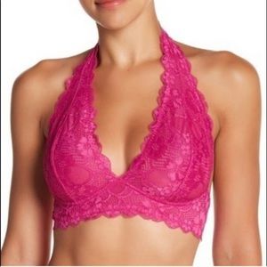 FP Intimately Galloon Lace Halter Bra
